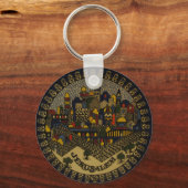 エルサレム陶磁器 キーホルダー (正面)