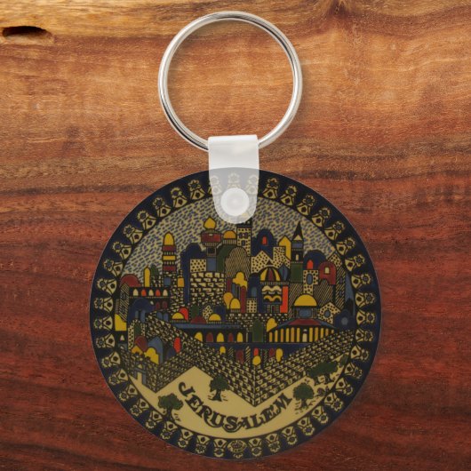 エルサレム陶磁器 キーホルダー (正面)