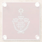 エルサレム騎士テンプラール十字軍デウスヴォルト ガラスコースター (裏面)