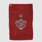 エルサレム騎士テンプラール十字軍デウスヴォルト ゴルフタオル (正面)