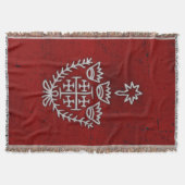 エルサレム騎士テンプラール十字軍デウスヴォルト スローブランケット (正面)