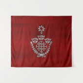 エルサレム騎士テンプラール十字軍デウスヴォルト タペストリー (正面(横))