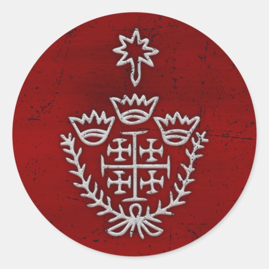 エルサレム騎士テンプラール十字軍デウスヴォルト ラウンドシール (正面)