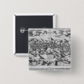 エルサレム1570年の眺めか。 缶バッジ (正面&裏面)