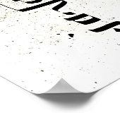 エルサレム，ירושלים，ヘブライ書道，壁芸術 ポスター (角)