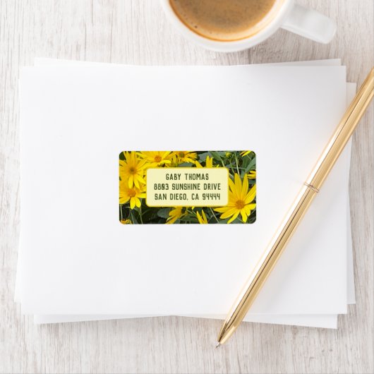 エルサレム・アーティチョーク花住所 シール (インサイチュ)