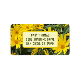 エルサレム・アーティチョーク花住所 シール