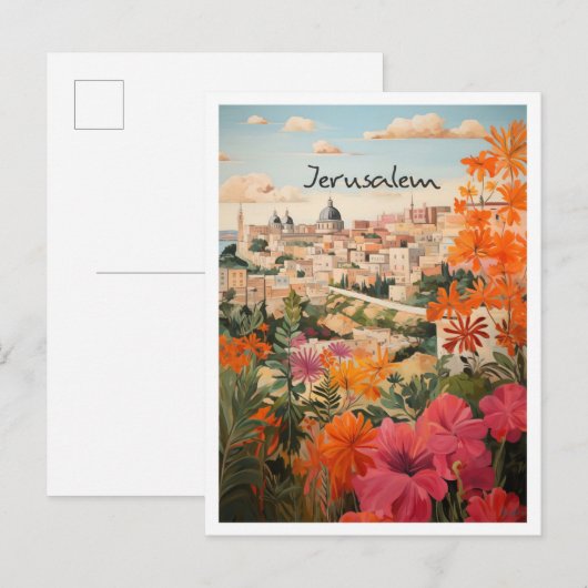 エルサレム アート トラベル ポストカード (正面/裏面)