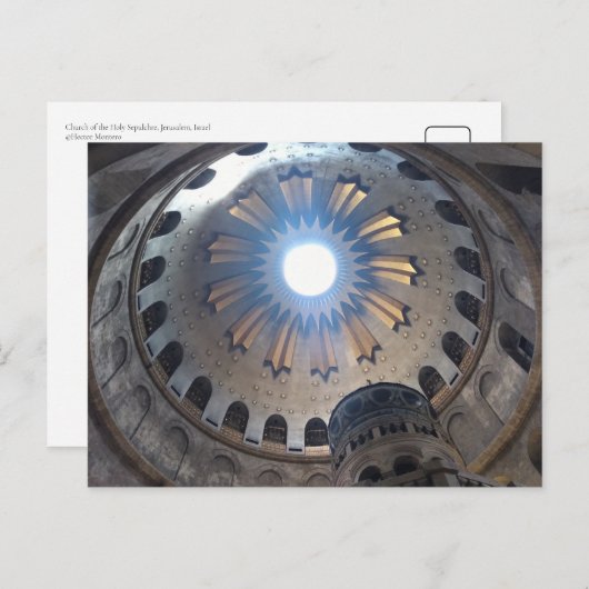 エルサレム、イスラエルの聖墳墓教会 ポストカード (正面/裏面)