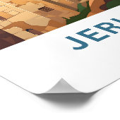 エルサレム・イスラエル旅行プリント ポスター (角)