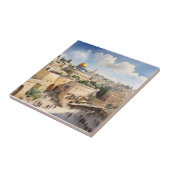 エルサレム・イスラエル水彩画 タイル (側面)