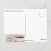 エルサレム、イスラエル西壁 ポストカード (裏面)