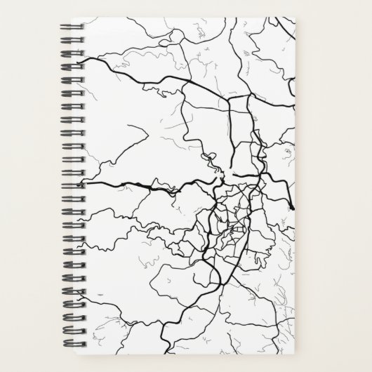 エルサレム、イスラエル黒線 プランナー手帳 (正面)