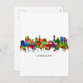 エルサレム・イスラエル・スカイライン シーズンポストカード (正面/裏面)