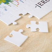 エルサレム・イスラエル・スカイライン ジグソーパズル (側面)