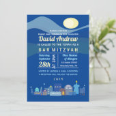 エルサレム イスラエル バー バット ミツバの招待状 招待状 (スタンド正面)