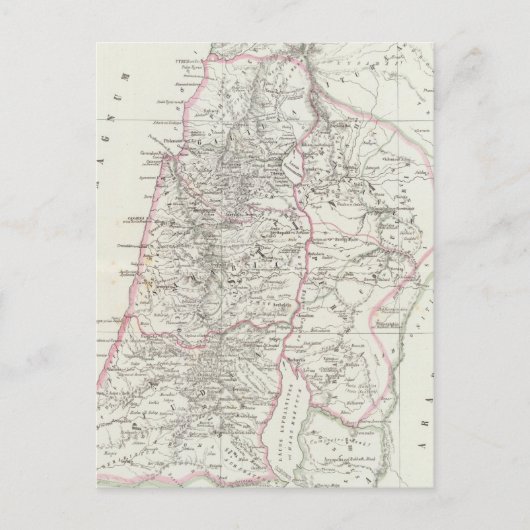 エルサレム、イスラエル、ヨルダン ポストカード (正面)