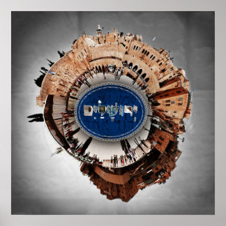 エルサレム・イスラエル – 球状パノラマ ポスター