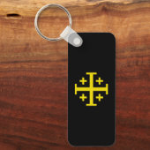 エルサレム・クロス( Jerusalem Cross ) キリストの五重クロス キーホルダー (正面)