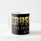 エルサレム・ザ・ホーリー・シティ・ブラック コーヒーマグカップ (正面左)