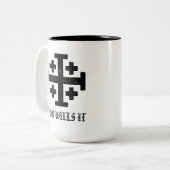 エルサレム テンプル騎士 十字軍 デウス・ヴルト ツートーンマグカップ (正面左)