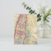 エルサレム・パレスチナの地図バイミッチェル ポストカード (スタンド正面)
