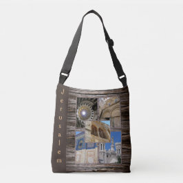 エルサレム・パレスティナ建築コラージュトート クロスボディバッグ