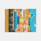 エルサレム フリースブランケット (正面(横))