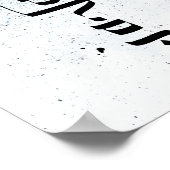 エルサレム、ヘブライ書道 ポスター (角)