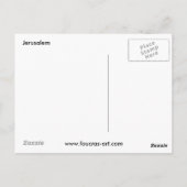 エルサレム ポストカード (裏面)