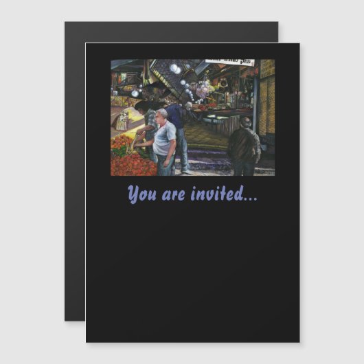 エルサレム，商工人 マグネット招待状 (正面/裏面)
