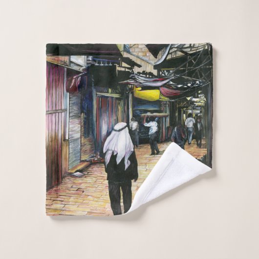 エルサレム、旧市街地を歩いてホームへ バスタオルセット (ウォッシュタオル)