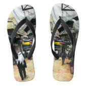 エルサレム、旧市街地を歩いてホームへ ビーチサンダル (フットベッド)