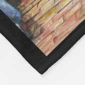 エルサレム、旧市街地を歩いてホームへ フリースブランケット (角)