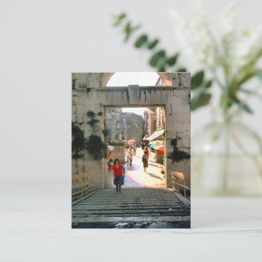 エルサレム、聖墳墓教会の近く ポストカード (スタンド正面)