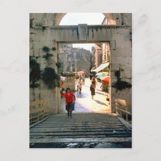 エルサレム、聖墳墓教会の近く ポストカード (正面)