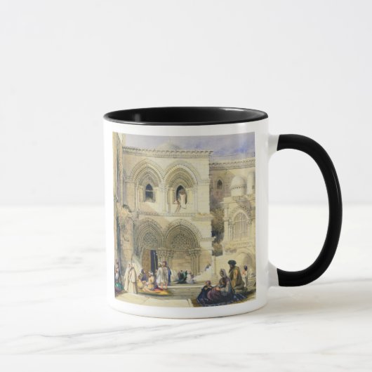 エルサレム(色のlitho)の神聖な墓室、 マグカップ (右)