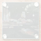 エルサレム，苦しい収穫物 ガラスコースター (裏面)