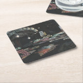 エルサレム,苦しい収穫物 スクエアペーパーコースター (アングル)