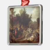 エルサレム、c.1720へのキリストの記入項目 メタルオーナメント (左)