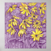 エルサレムArtichokesひまわり絵画フローラ ポスター (正面)
