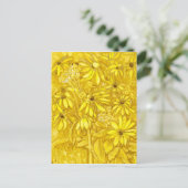 エルサレムArtichokes夏の花フローラゴールデン ポストカード (スタンド正面)