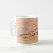 エルサレムDavid Old City Waterカラー絵画ズART コーヒーマグカップ (正面左)