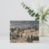 エルサレムYMCAタワーからの高架都市景観 ポストカード (スタンド正面)