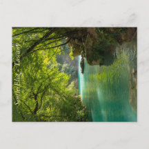 エルサ川の風景、トスカーナ  ポストカード