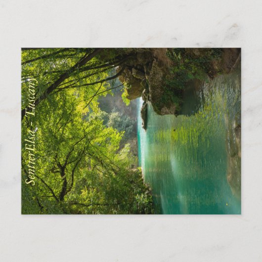 エルサ川の風景、トスカーナ  ポストカード (正面)