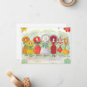 エルサ・ベスコフのヴィンテージガーデンフェアリー　リトル・ラッセ ノートカード (正面/裏面インサイチュ)