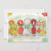 エルサ・ベスコフのヴィンテージガーデンフェアリー　リトル・ラッセ ノートカード (正面)