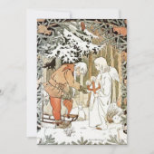 エルサ・ベスコフのヴィンテージクリスマスエンジェル冬景色 シーズンカード (正面)