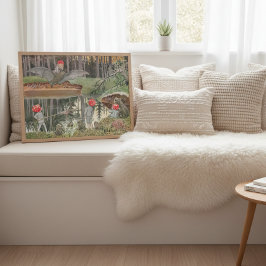 エルサ・ベスコー Vintage キュート フォレスト チルドレン フェアリー ポスター